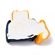 樹脂カボション  DIY装飾用  模造食品  パン焼き機付きパン  マリンブルー  47x61x15mm CRES-G017-06-2