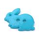 2-Hole Opaque Solid Color Bunny Acrylic Buttons BUTT-S020-35-3