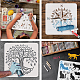 PET Hollow Out Drawing Painting Stencils DIY-WH0391-0581-4