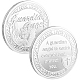 CRASPIRE 4 Pieces Guardian Angel Coins Rare Coins Antique Alloy Two-sided Commemorative Coins Engraved Keepsake Gift Set Charm 4cm/1.57inch for Collection AJEW-WH0220-019-1
