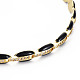 Brass Micro Pave Cubic Zirconia Link Tennis Necklaces for Women NJEW-T013-01G-04-3