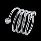 Модный латунь кубического циркония палец кольца RJEW-BB18904-8-2