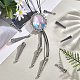 SUPERFINDINGS 12Pcs 3 Style Alloy Cord End FIND-FH0005-92-3
