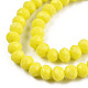 Chapelets de perles en verre opaque de couleur unie EGLA-A034-P4mm-D26-2