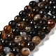 Natural Striped Agate/Banded Agate Beads Strands G-A246-8mm-11-1