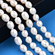 Fili di perle di perle d'acqua dolce coltivate naturali PEAR-N012-06V-2