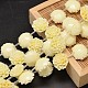 Dyed Flower Synthetic Coral Beads Strands CORA-O003-04F-1