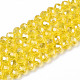 Chapelets de perles en verre électroplaqué EGLA-A034-T8mm-B20-1