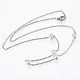 304 Stainless Steel Pendant Necklaces NJEW-G305-01P-1