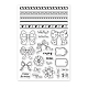 GLOBLELAND Bow Clear Stamps for DIY Scrapbooking Decor Ribbon Note Transparent Silicone Stamps for Making Cards Photo Album Decor DIY-WH0167-57-0292-8