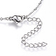 304 Stainless Steel Initial Pendant Necklaces NJEW-P151-H-P-2