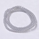 Chapelets de perles en rondelles facettées en verre plaqué lustre de nacre EGLA-J054-3x2mm-PL05-2