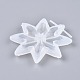 Stampi per ciondoli in silicone con fiocco di neve di Natale X-DIY-I036-03-2
