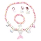 Plastic & Resin Bead Jewelry Set for Kids SJEW-F221-03-1