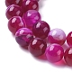 Chapelets de perles en agate à rayures naturelles/agates à bandes X-G-G582-8mm-56-3