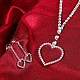 Romantic Bride Wedding Jewelry Sets SJEW-BB31593-3