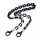Personalisierte Halsketten aus Acryl und CCB-Kunststoffkabel X-NJEW-JN02824-02-1
