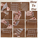 Espositori per carte in plastica a 4 piano&nbsp;ODIS-WH0030-236-3