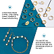Hobbiesay 60 pièces 4 cadres de perles en laiton de style KK-HY0001-37-4