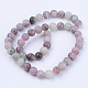 Chapelets de perles en jade lilas naturel G-Q462-4mm-29-2