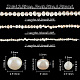 Pandahall elite 3 hebras 3 estilos hebras de perlas de agua dulce cultivadas naturales PEAR-PH0001-14-2