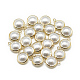Abs de plástico imitación perla encantos KK-T032-066G-2