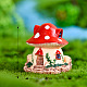 Miniatur-Mini-Pilzhaus aus Harz MIMO-PW0001-199A-02-1
