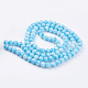 Spray Painted Glass Bead Strands GLAA-R139-8mm-M-2