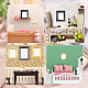 Craspire 8 Uds mini muebles de casa conjunto de espejos miniatura vintage decorativo dormitorio sala de estar baño 1:12 muebles accesorios modelo regalo navidad MJEW-CP0001-01-6