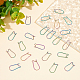 DICOSMETIC 80Pcs 2 Colors Kidney Ear Wires U-Shaped Earring Hooks Ear Hooks Wires Long Ear Wire Connector Earring Connector Hook Findings Dangle Earring Making for DIY Jewelry Craft STAS-DC0010-42-5