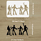 FINGERINSPIRE Disco Dancer Stencil 8.3x11.7inch Reusable Disco Band Drawing Stencil DIY Hip Hop Music Painting Template Music Theme Stencil for Painting on Wood DIY-WH0396-207-2