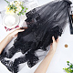 Polyester Long Mesh Tulle Bridal Veils with Combs OHAR-WH0029-09B-3