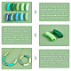 Ph pandahall 100 pièces perles de tube incurvées en acrylique MACR-PH0001-48-4