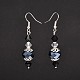 Glass Beaded Dangle Earrings EJEW-JE01623-2