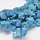 Dyed Nuggets Natural Electroplated Quartz Crystal Beads Strands G-A142-08A-2
