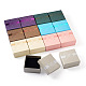 Magibeads 12pcs 6 couleurs carré avec boîte à bijoux en carton motif bowknot CON-MB0001-08-2