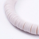 Bracciali elasticizzati fatti a mano in perle di argilla polimerica BJEW-JB05086-4