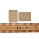 クラフト紙ジュエリーイヤリングディスプレイカード  長方形  シエナ  35x25x0.5mm CDIS-TAC0001-02B-7
