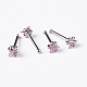 Triangle 304 Stainless Steel Nose Studs Nose Piercing Jewelry AJEW-L056-08P-1
