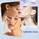 8 paires 4 styles de boucles d'oreilles pendantes en verre à dôme blanc EJEW-AB00008-6