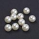 Perline rotonde in acrilico bianco perla imitazione color crema 12mm perline tonde per gioielli per bambini moda fai da te X-PACR-12D-12-1