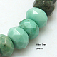 Chapelets de perles en agate d'onyx vert naturel G-G220-6x4mm-04-3