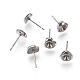 Accessoires des clous d'oreilles en 304 acier inoxydable STAS-I097-011P-1