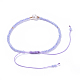 Bracciali di perline intrecciati con filo di nylon regolabile BJEW-JB04375-4