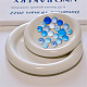 Hobbiesay 60 pz 9 stili perline sciolte blu bianco perline in silicone o acrilico distanziatore rotondo crackle perline cubo palla sfusa perline opache per fai da te collana braccialetto gioielli artigianato DIY-HY0001-04-3