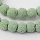Natural Lava Rock Round Beads Strands G588-5-1