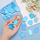 PH PandaHall 40pcs Stamping Blank Tags 10 Style Aluminum Pendants Dark Blue Stamping Tag Pendants Blank Dog Tags Pet ID Tags for DIY Necklace Bracelet Choker Earring Making Shoes Costume Decor FIND-PH0007-17-3