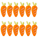 Fingerinspire 12 Uds. Zanahorias de fieltro de lana hechas a mano DIY-WH0002-21-1