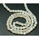 Chapelets de perles en verre électroplaqué d'imitation jade EGLA-F001-D04-2