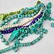 Chapelets de perles en turquoise synthétique G-D839-03-3